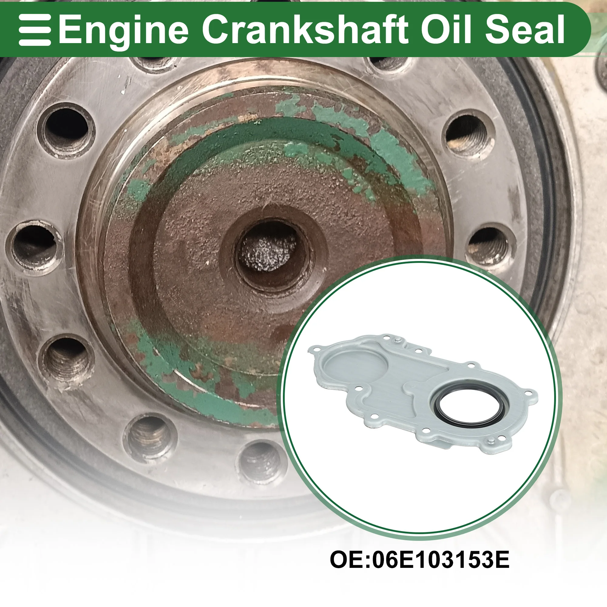 

UXCELL 1 шт. переднее сальник коленчатого вала с фланцем для Audi A6 2006-2018 No 06E103153E