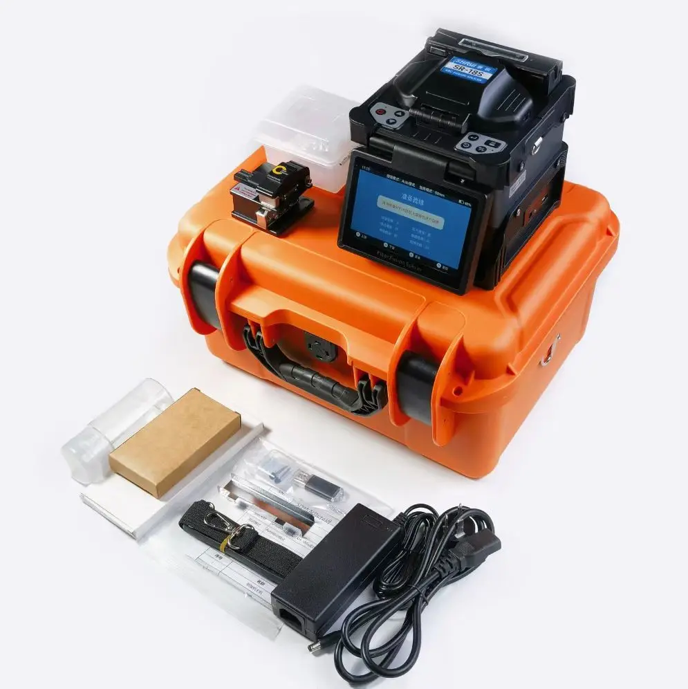 Hot Sale 6 Motor optical fiber fusion splicer ftth fiber optic fusion machine SHRUI SR-18S