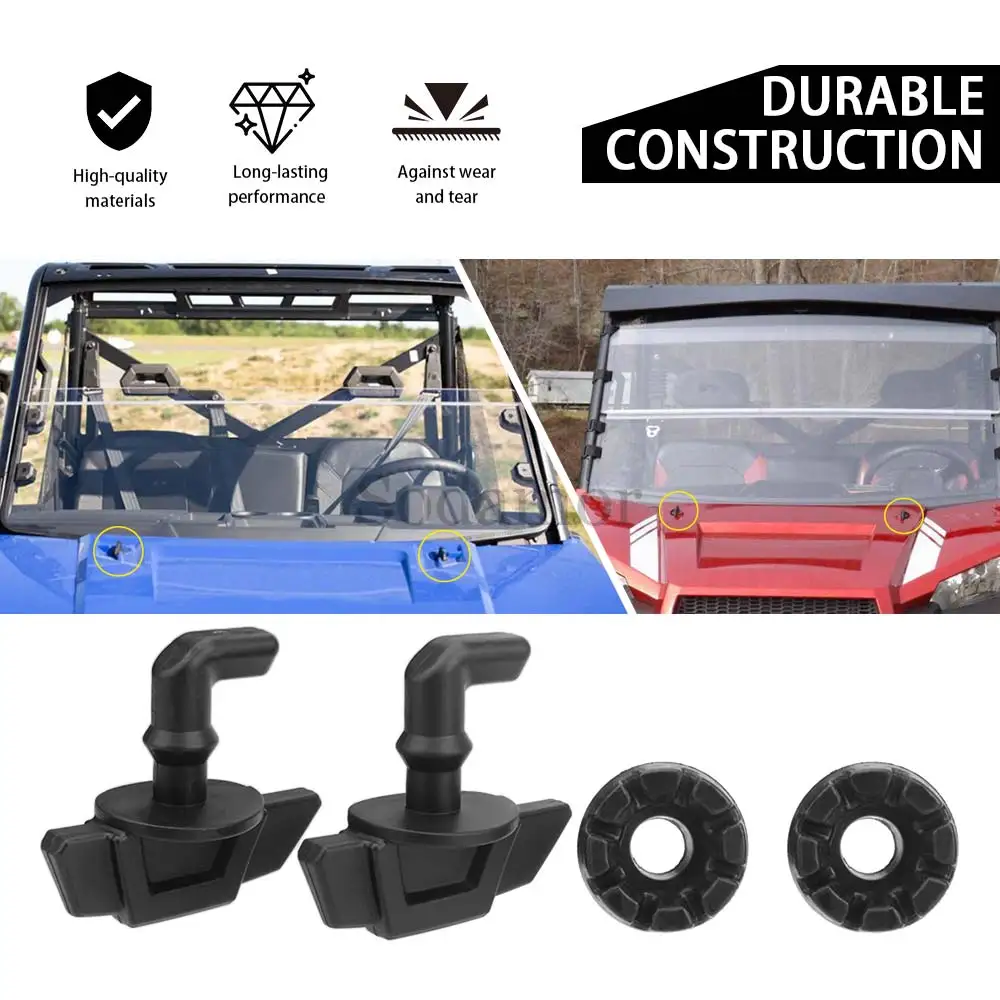 UTV Parts Hood- Latch Toggles Grommets Kit Fit For Sportsman ACE 1000 XP 2015-2024 Diesel Crew Ranger 570 Crew Full-Size 2015