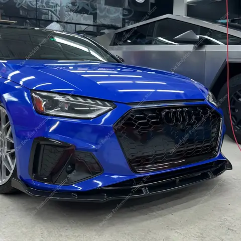 자동차 앞 범퍼 립 스포일러 스플리터 디퓨저 개조, 아우디 A4 S4 B9 B9.5, 4 8W TFSI TDI S4 2019-2023 바디 키트 튜닝, 3 개