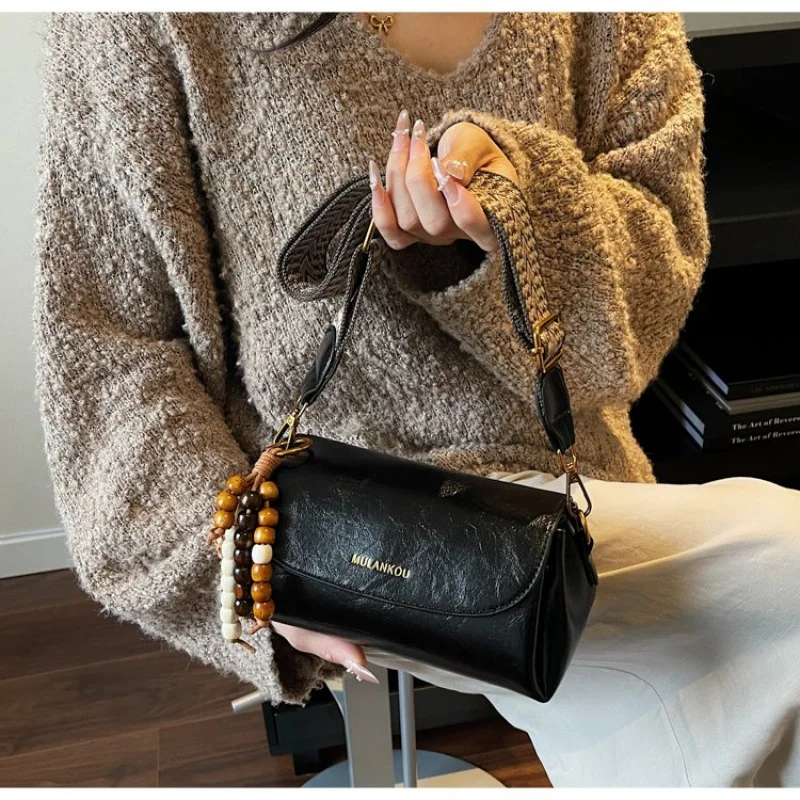 

Элитная женская сумка-мессенджер, изготовленная из кожи в горошек и повседневная сумка Liechtenstein, просторная, мягкая, повседневная, изысканная