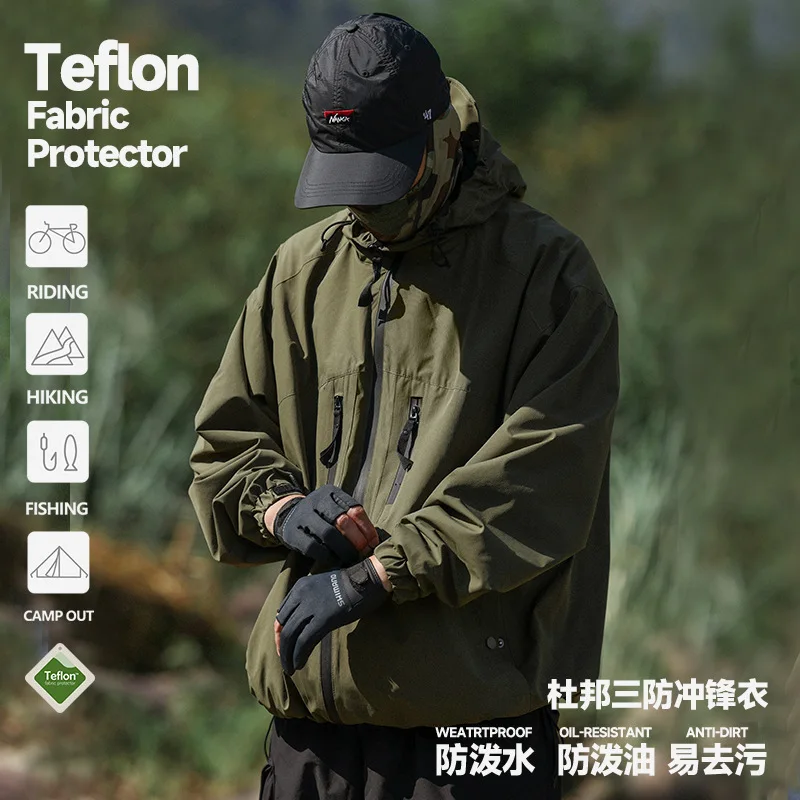 

JINGYU New Men's Breathable Fly Fishing Wading Jacket Waterproof Fishing Wader Jacket Clothes Outdoor Hunting Fishing Clothing