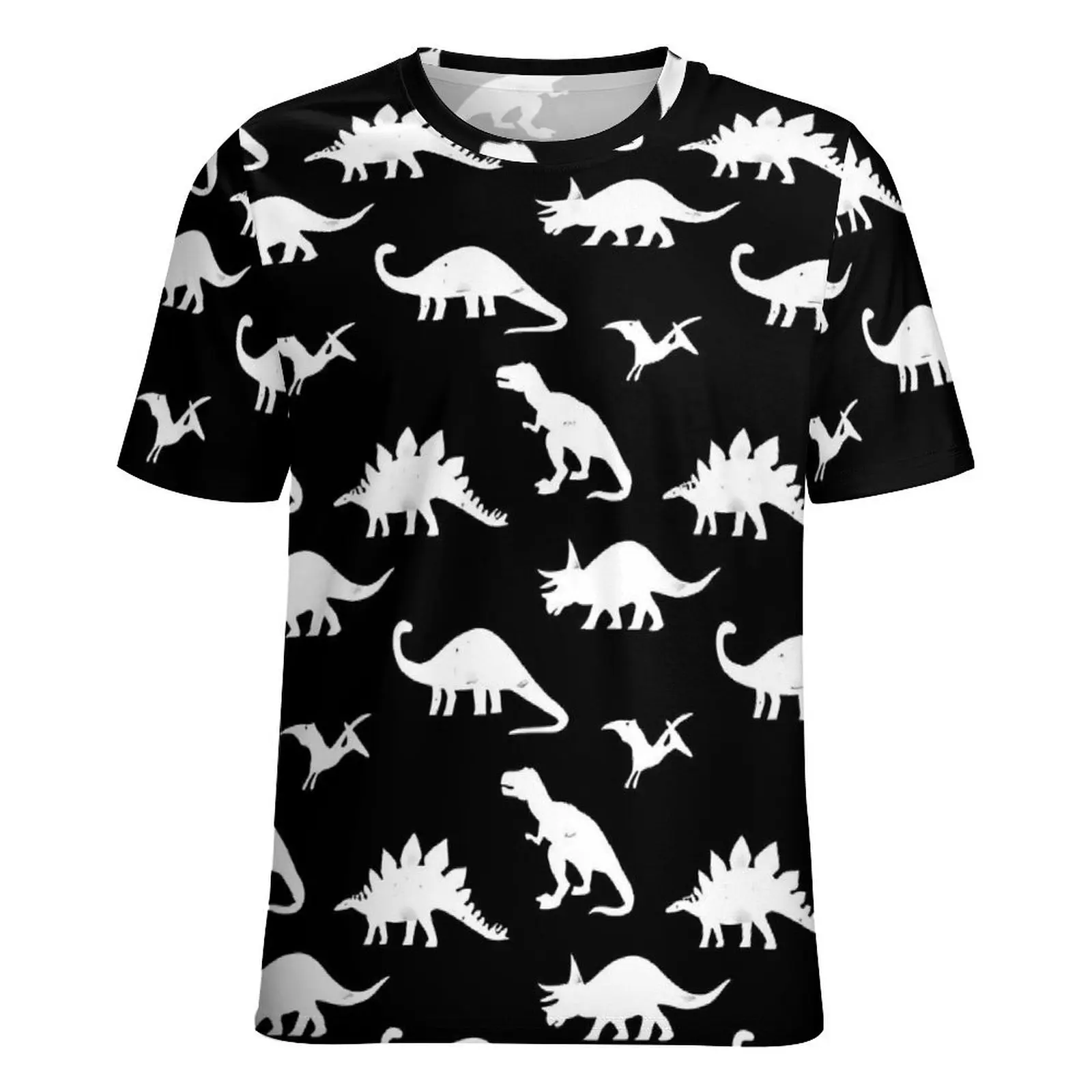 Dinosaurs T Shirt O Neck Cute Animal Big Size T-Shirts Short Sleeve Basic Tees Female Summer Funny Custom Tops