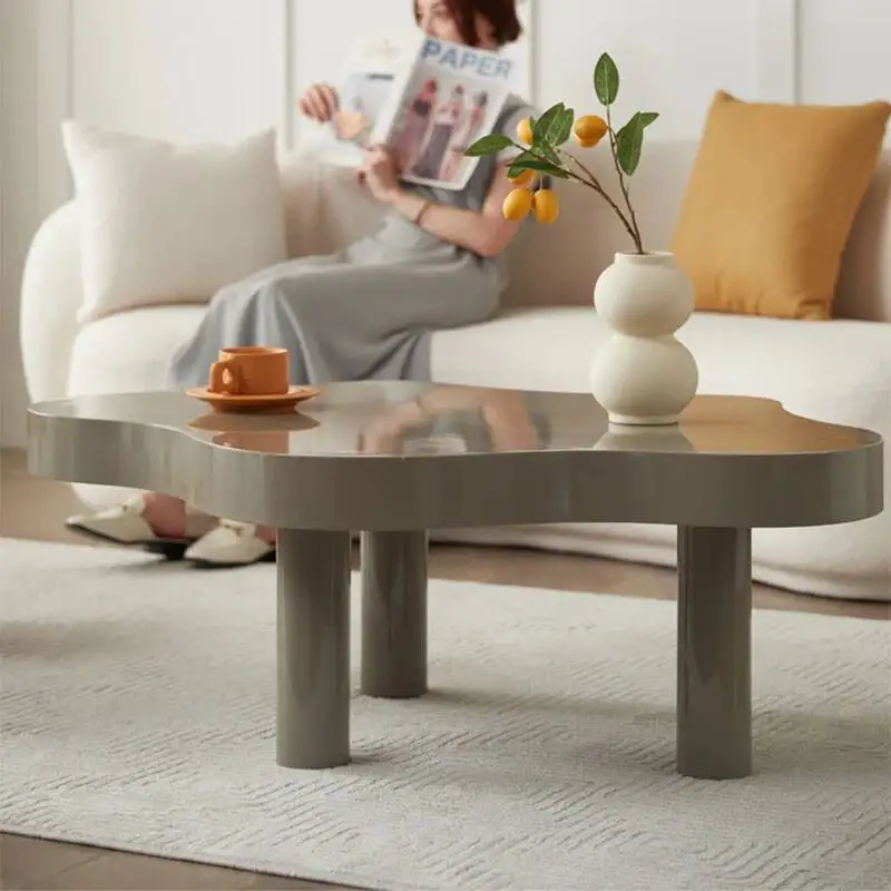 

Tray Irregular Aesthetic Cute Coffee Tables Minimalist Entryway Floor Side Table Unique Center Basse De Salon Home Furniture