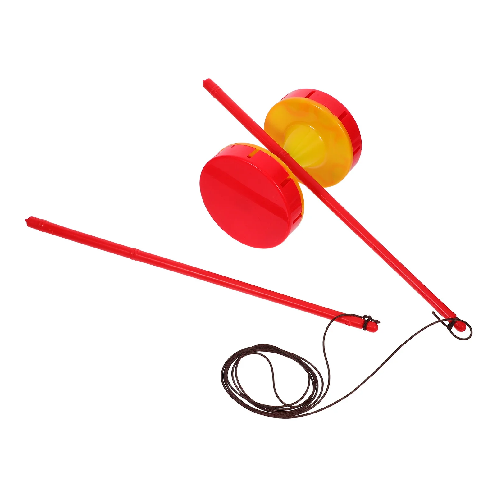 

1 Set Double Bearing Diabolo Chinese Yoyo Sticks String Dualaxis Lightweight Plastic Sound Portable Outdoor Fitness Motor Skills