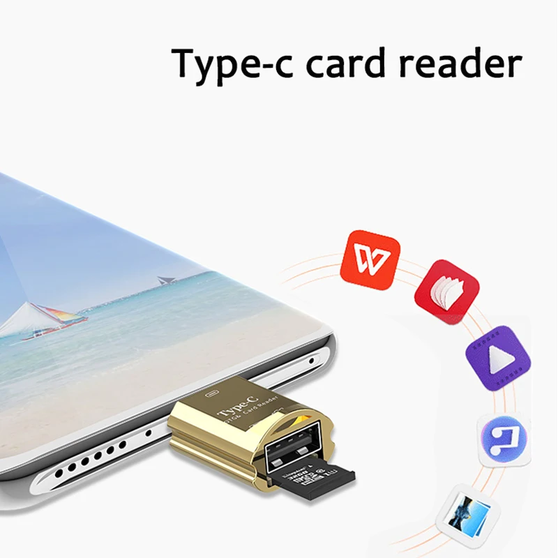 

Переходник с USB 3,0 на Type C переходник OTG на USB C OTG Type-C кардридер адаптер для телефона адаптер для TF Micro SD кардридер для micro SD карт