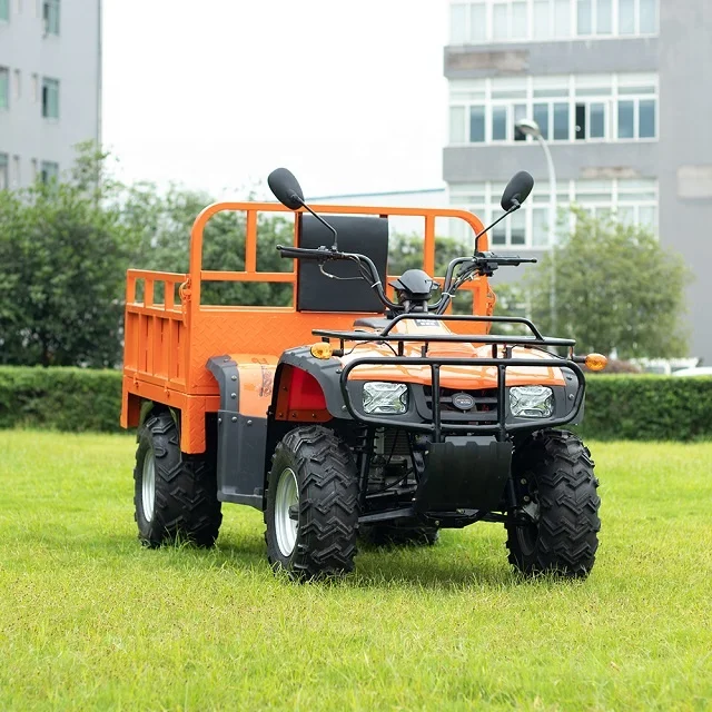 2023 Farm Small ATV Lorry 4X4 Agriculture Wagon 250cc 300cc Farm 4 Wheeler ATV Truck With Trailer