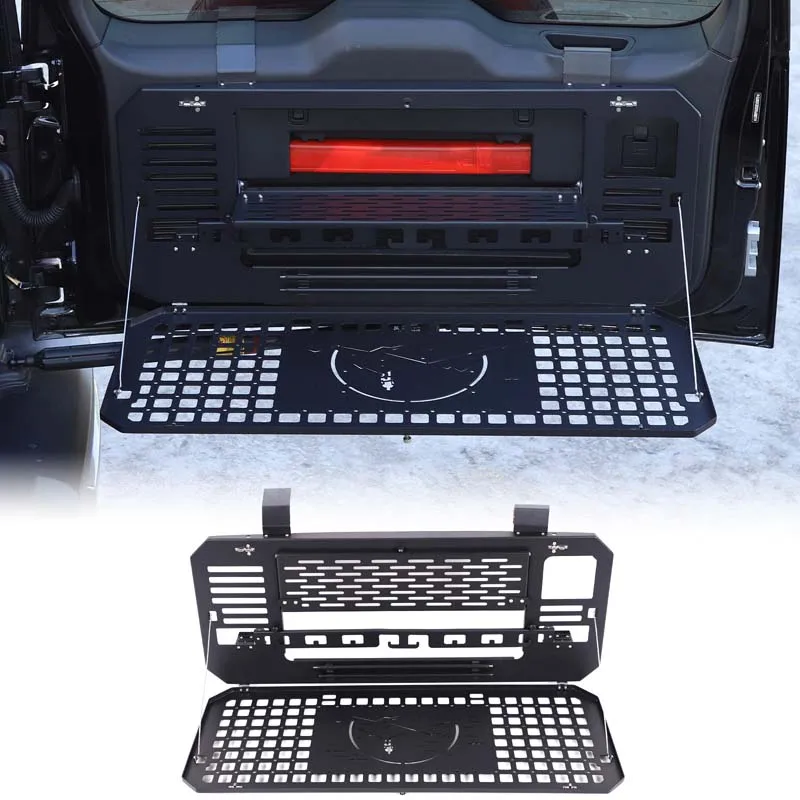 

Для Haval Raptor 2023 + черный автомобильный багажник из алюминиевого сплава, складная многофункциональная стойка для хранения, аксессуары для модификации автомобиля