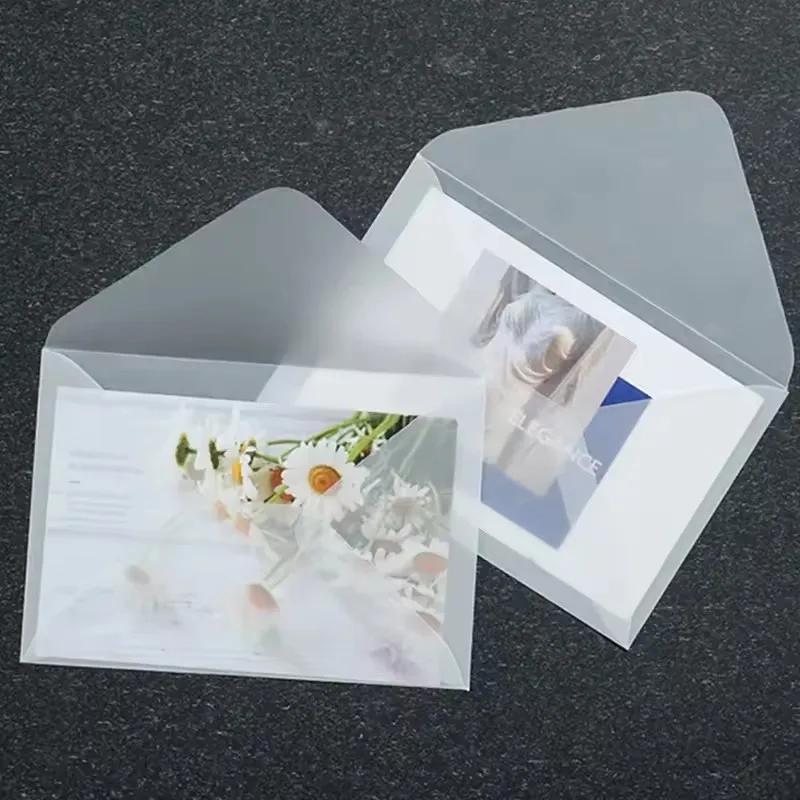50pcs Translucent Blank Envelope for Invitations Postcards European Giftbox Message Cards Wedding Business Letters