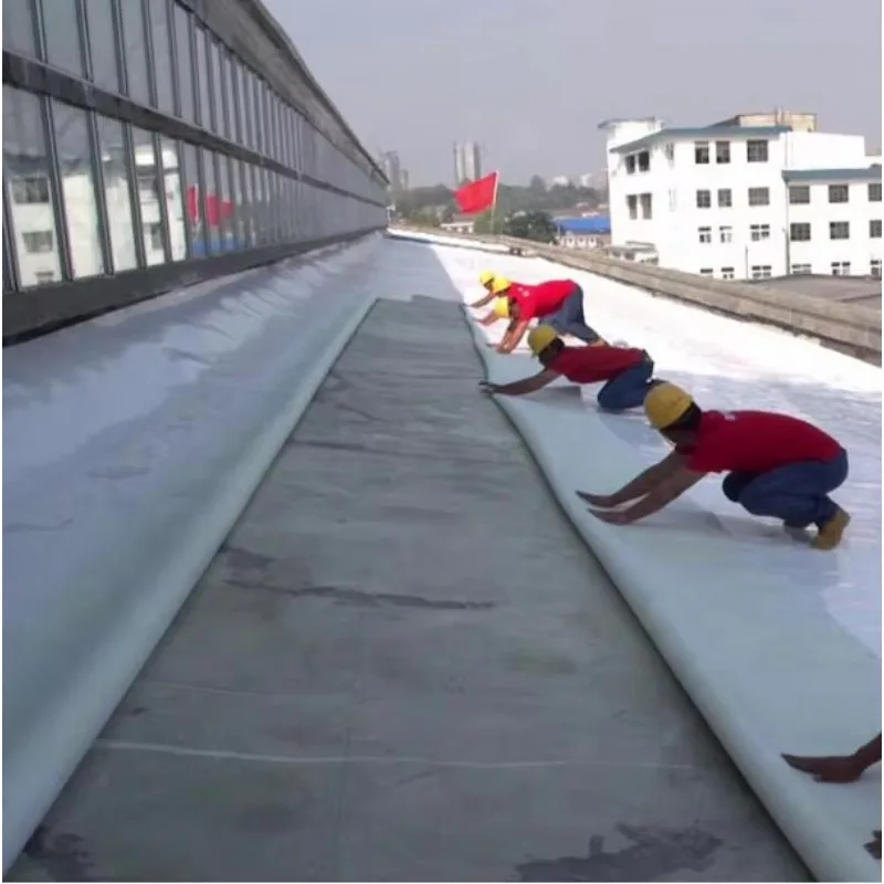 Hot-selling Different Thickness Basement Reinforced Polymer TPO Waterproof Material Membrane Roof and Pool-10x10cm Sample Link