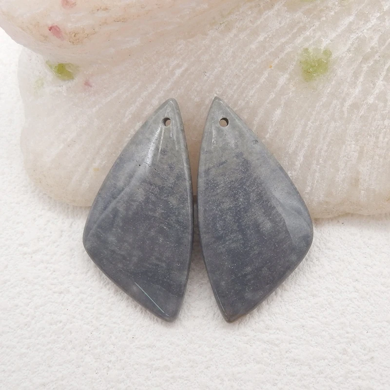 

Natural Stone Wave Jasper Water Drop Shape Fashion Jewelry Women Earrings Accessories 32x17x4mm 5.1g