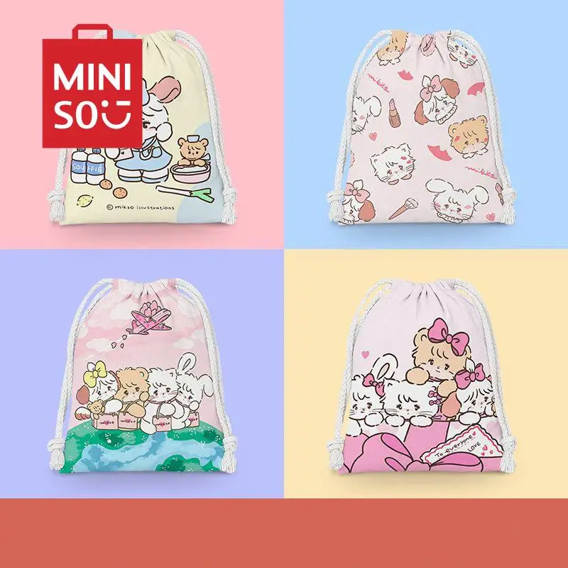 

Kawaii Anime Mikko Drawstring Drawstring Pocket Cute Cartoon Student Miscellaneous Storage Bag Toiletries Makeup Bag Kids Toys