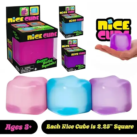 Nice Cube, Ice Cube Squishies Toys, Durable, Slow-Rebound Fingertip Exquisite Spherical Ice Cube With Box, Non-Sticky Desk Toy For Relaxation & Focus For Adult, Classroom Prizes, Novelty Gift for Kids and Adults, Christmas/Halloween Gift