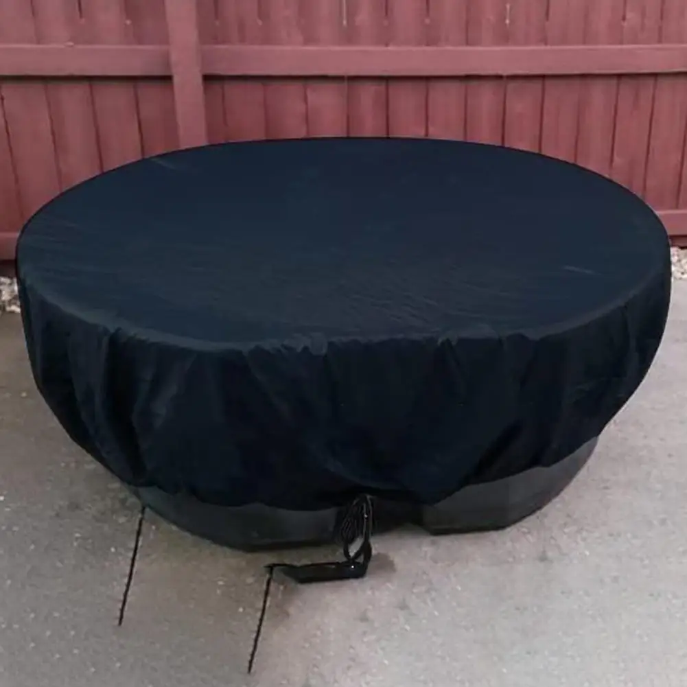 

50/100/150/300 Gallon Outdoor Insulated Hot Tub Cover Anti-UV Coating Waterproof 420D Furniture Water Tank Cover Protector