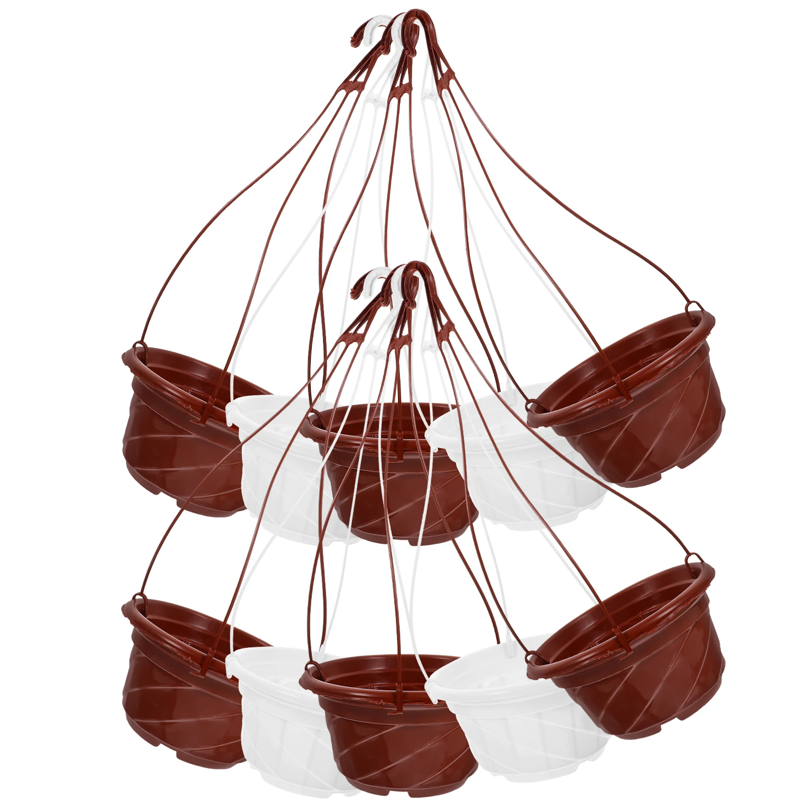 

16pcs Hanging Pots Plastic Planter Hooks Hanging Plants Pot for Garden Balcony Chlorophytum Plants Pot Home Decor