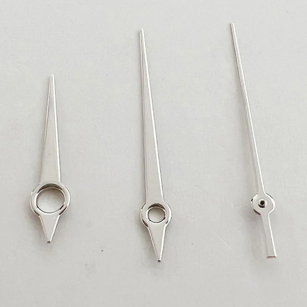 Modified Watch Hands for NH35 NH36 Movement No Luminous Simple Silver Hand Watch Pointers Accessories