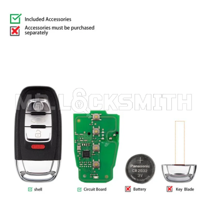 MRLOCKSMITH KEYDIY KD ZB01 ZB01-4 Smart Remote Key for Keyless Entry Systems