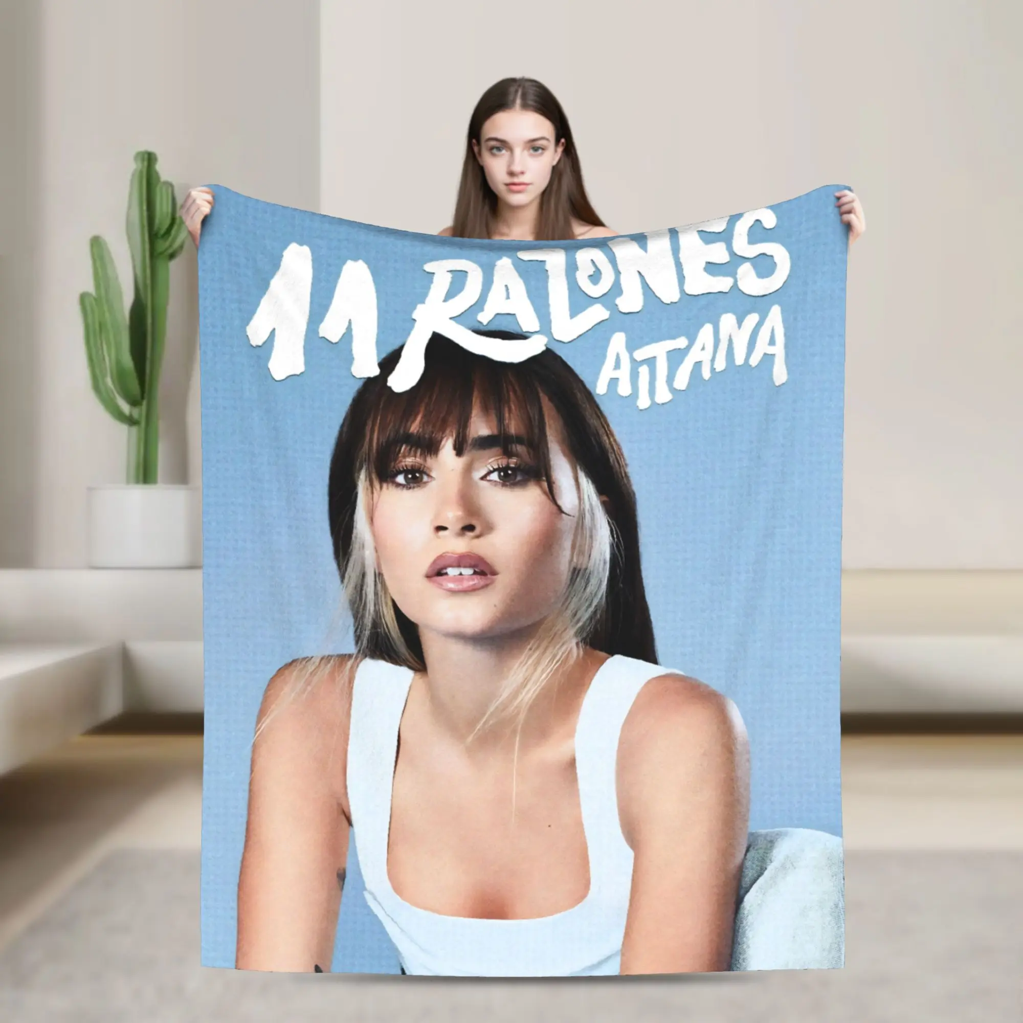 

Одеяло с принтом альбома Aitanaed Singer Alpha для мужчин и женщин, уютные мягкие пледы для кровати 50x60 дюймов, разные размеры