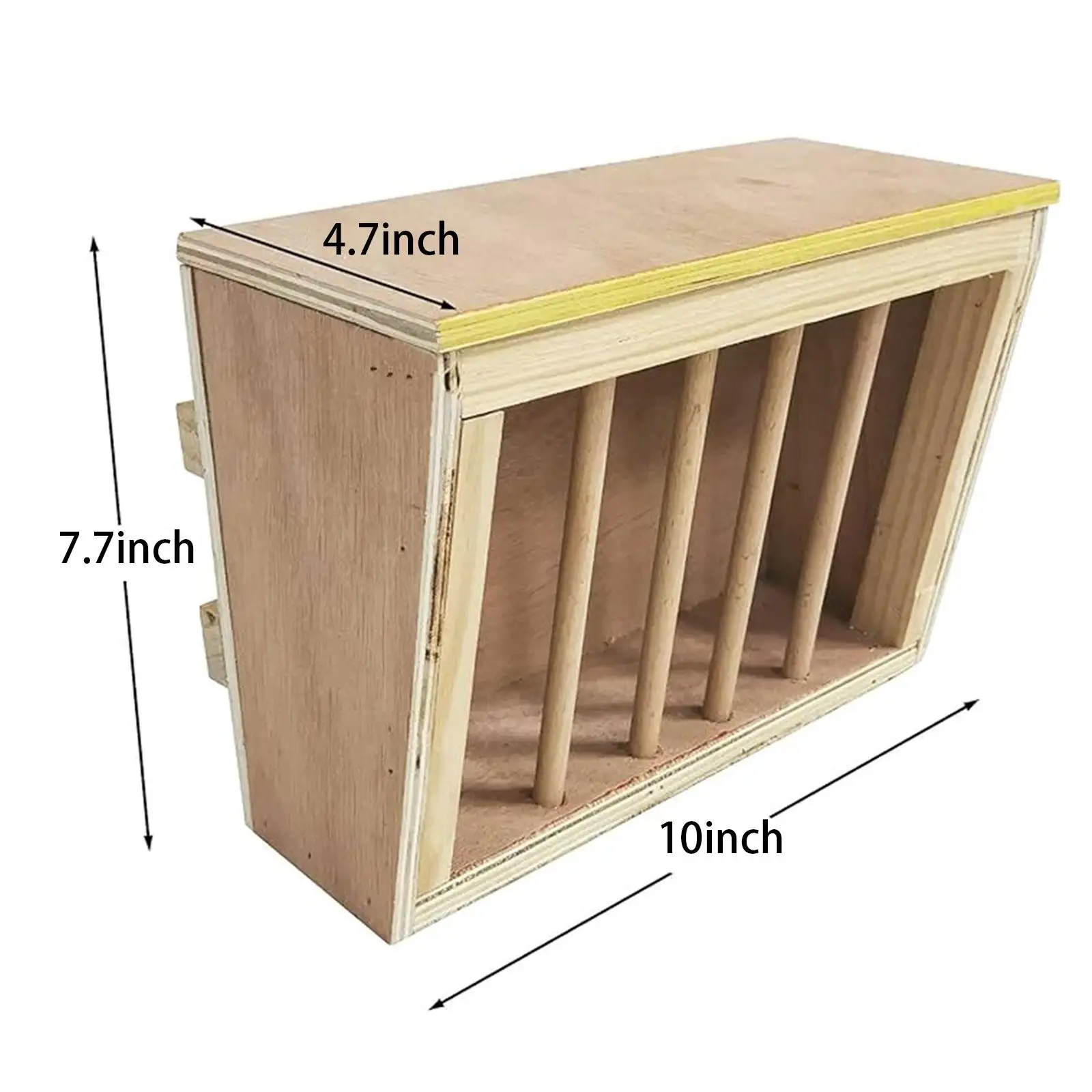 Wood Rabbit Hay Feeder Rack Minimizing Waste Container Rabbit Food Dispenser for Chinchilla Small Animals Guinea Pig Hamster