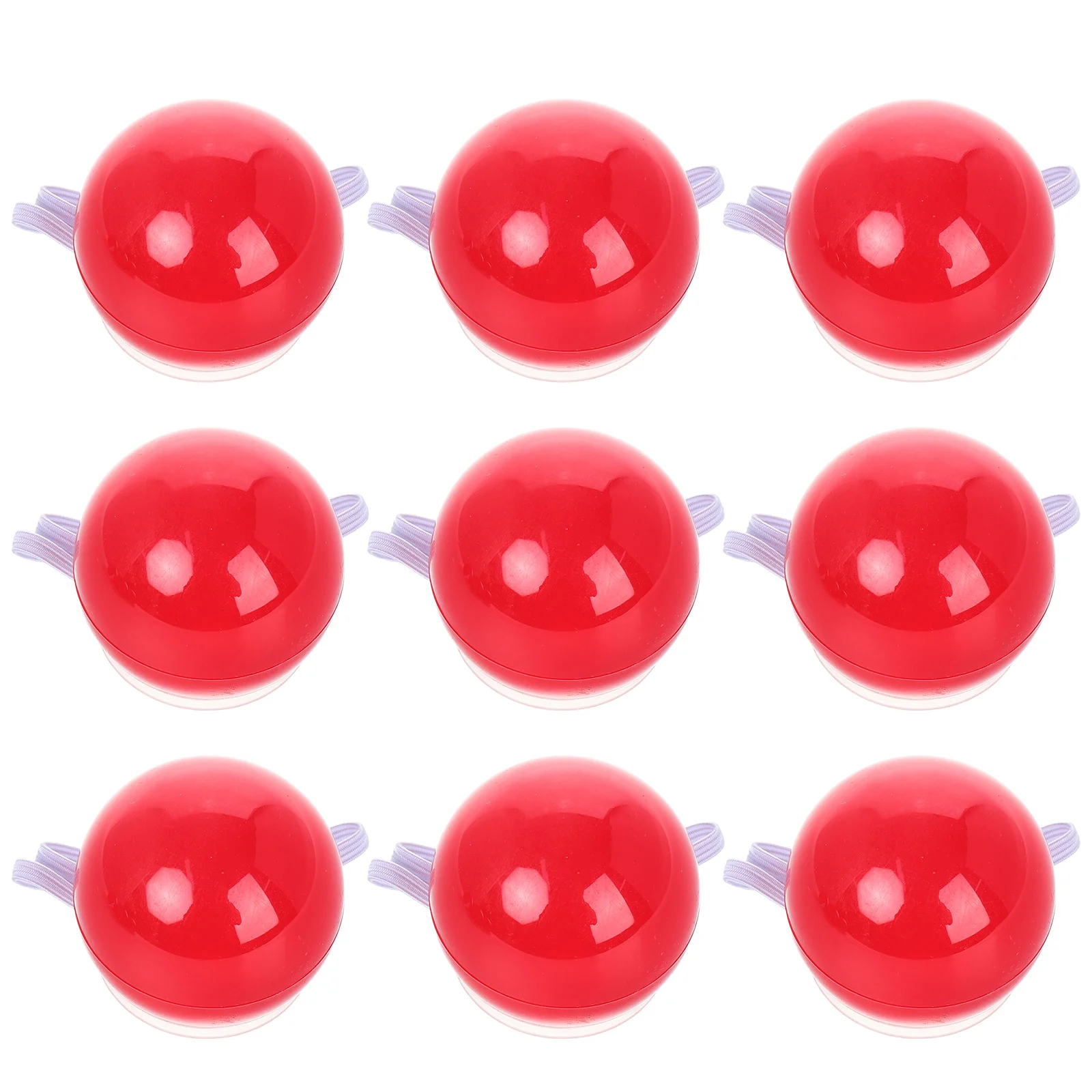 

12 Pcs Glowing Clown Nose Party Decoration Halloween Christmas Costume Accessory For Adults Red Plastic Funny Light Up Novelty