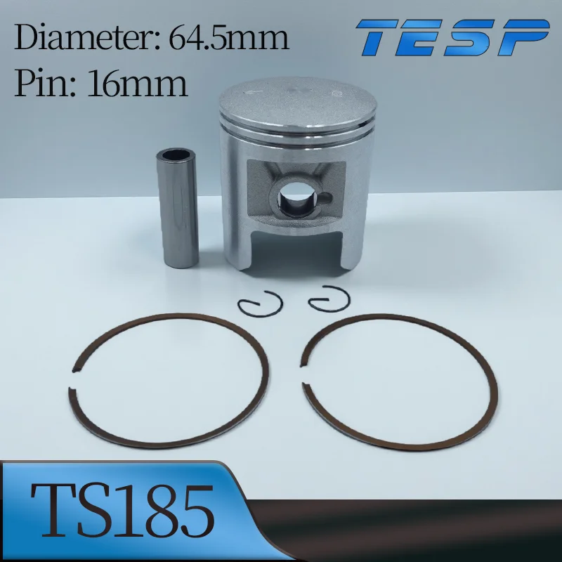 Kit de pistón de motocicleta para Suzuki TS185 TC185 DS185 TS 185 piezas de motor de 2 tiempos 185cc 64,5mm 65mm 16mm Pin