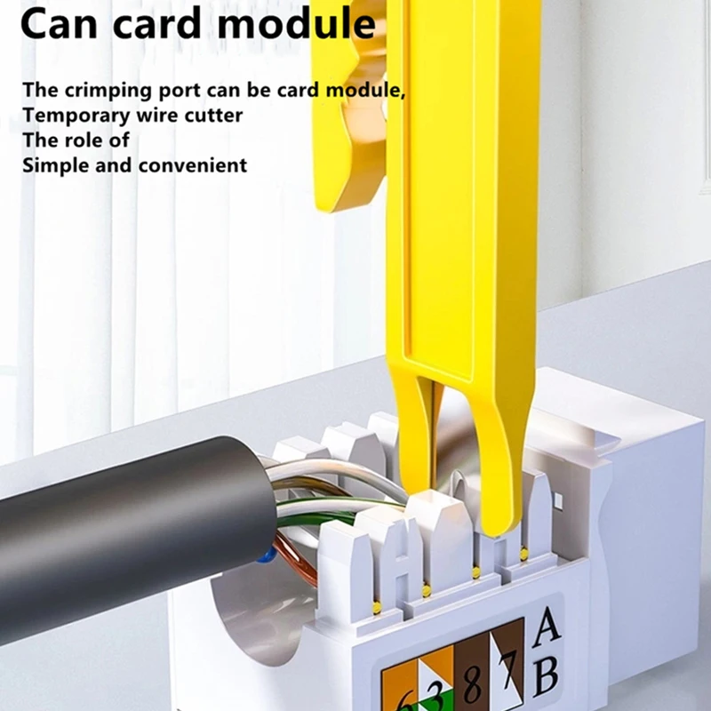 Mini fio amarelo faca stripper, Friso soco cabo soco, Multi ferramenta, Friso, 1pc