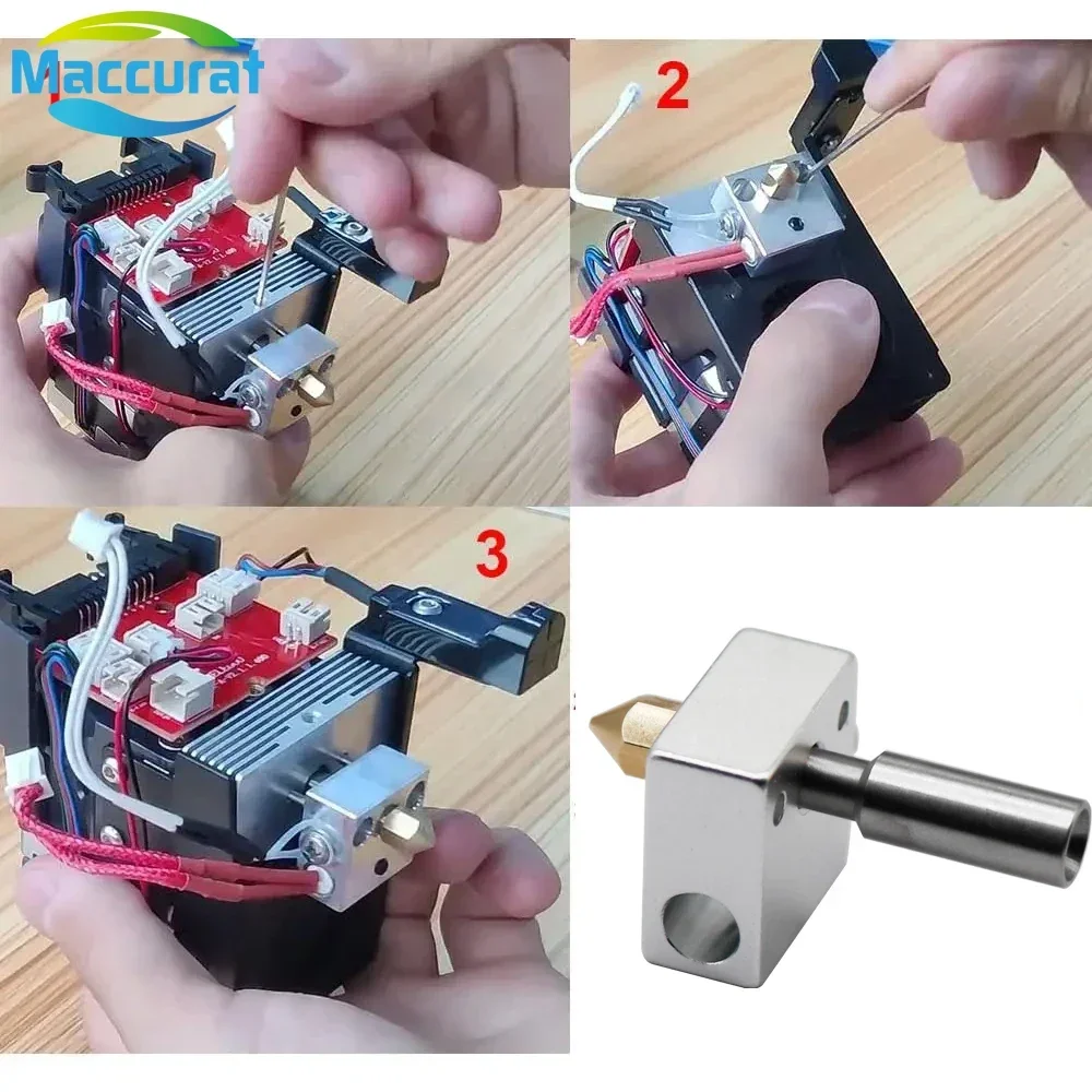 مجموعة Hotend 24 فولت 40 وات لـ Elegoo Neptune 3 Pro/Plus/Max ثنائية المعدن Heatbreak جزء الطابعة ثلاثية الأبعاد رأس الطباعة لـ Neptune3 Pro 3 Plus 3 Max