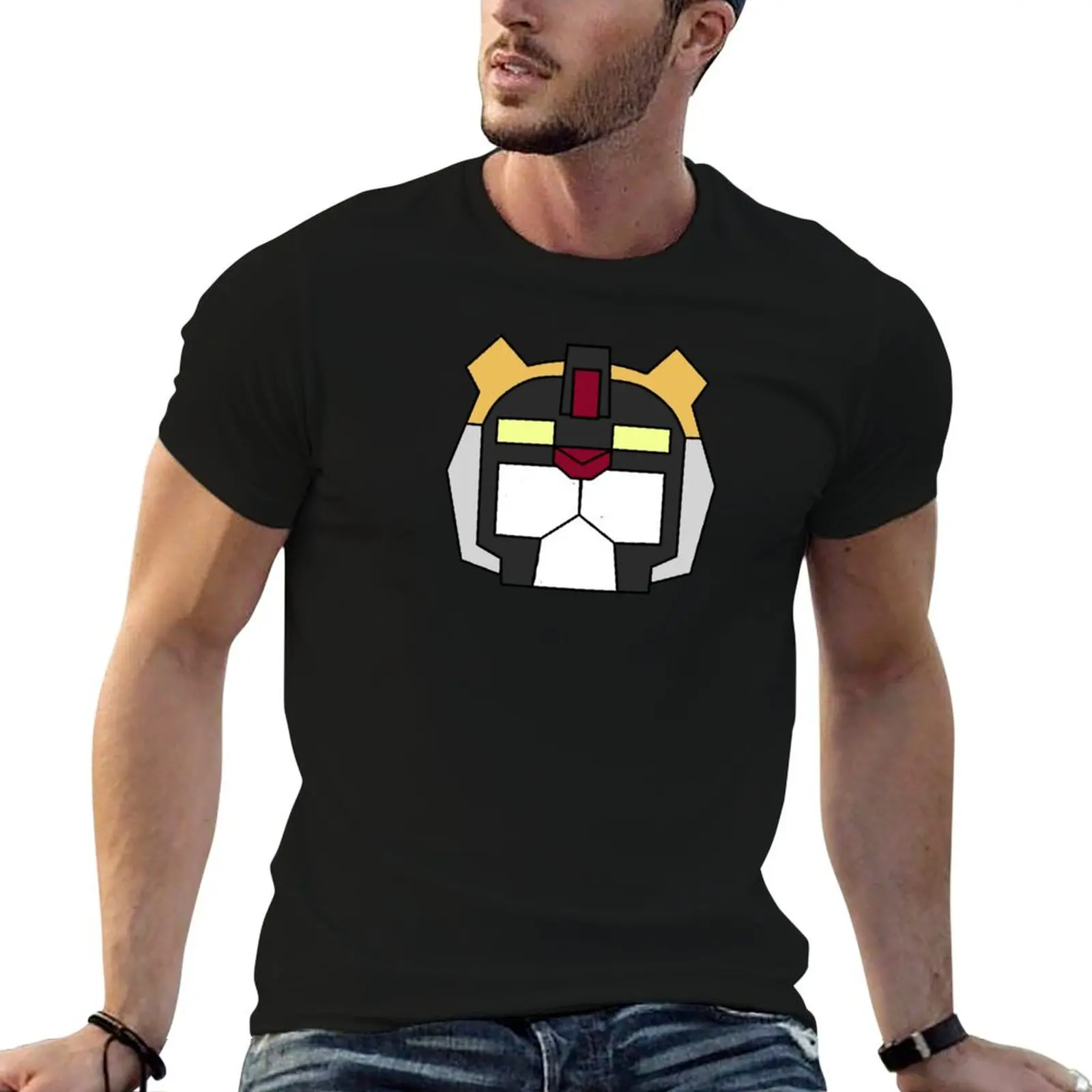 

Voltron- T-Shirt Lion Black t man men shirts for shirts funny man cotton t for