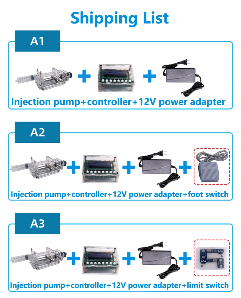 1-150ML Laboratory Micro Syringe Pump Desktop Precision Electric Injection Pump Propel Pump Liquid Glue Dispenser DC 12V