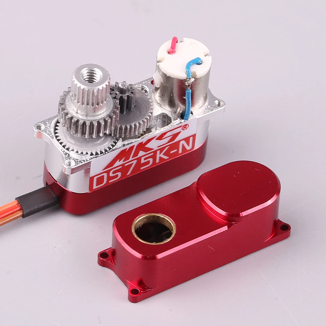 MKS DS75k-N metal gear steering gear hollow cup motor servo CNC metal housing earless version