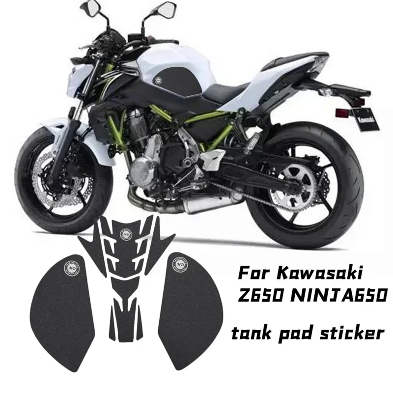 

Motorcycle Tank Pad Protector Gas Decal Knee Grips Side Traction Pad for Kawasaki Z650 Z 650 Model 650