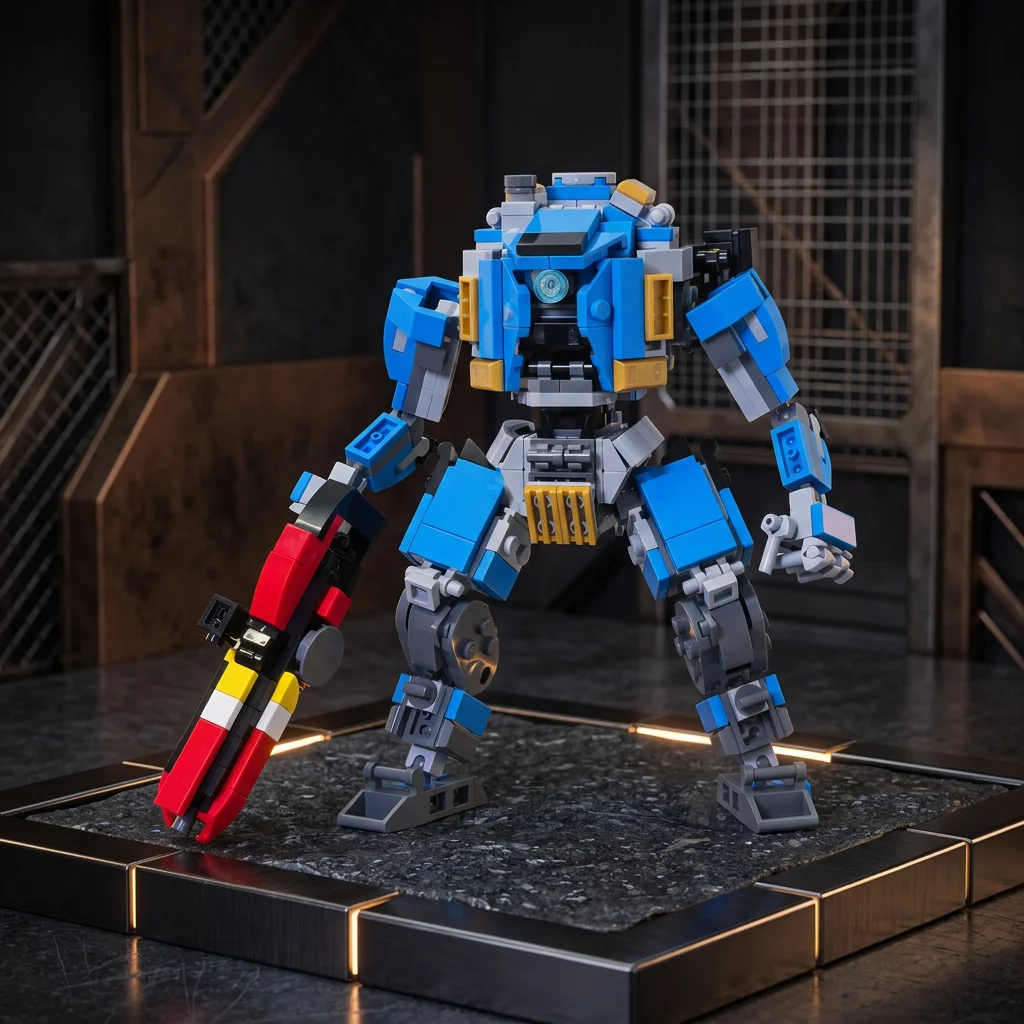 

MOC Mecha Robot Building Blocks Model Articulated Sci-Fi Combat Mech Brick Assembly Toy Creative DIY Gift for Adults Kids