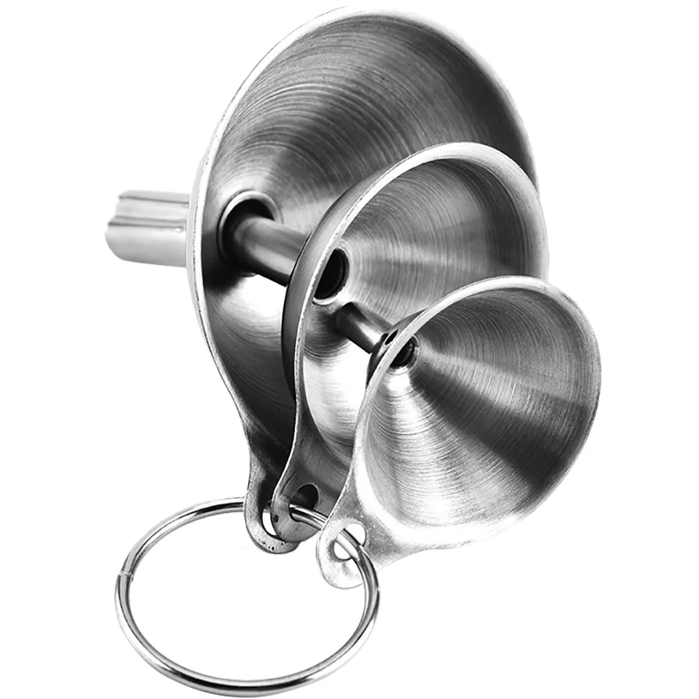 

Stainless Steel Liquid Set Bottle Funnel for Transfer Filling Perfume Oil Vinegar Kitchen Gadgets Small Tools