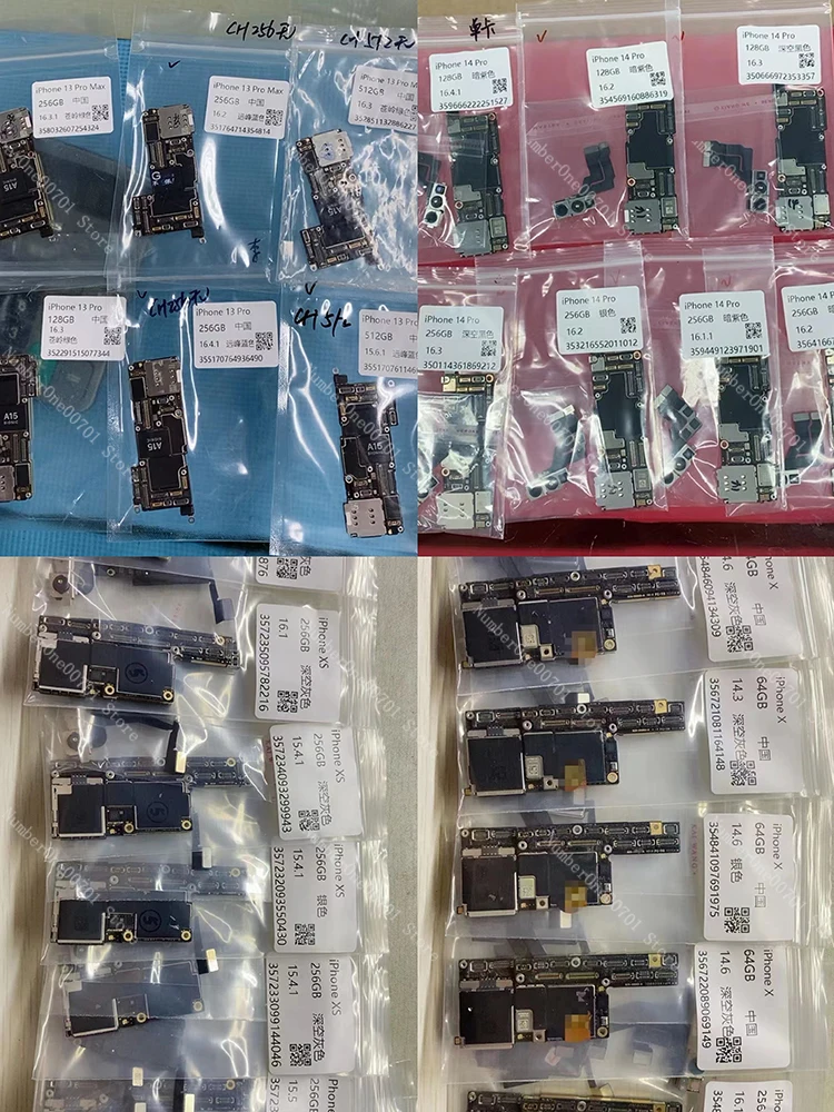 mobile phone motherboard for iPhone 14 unlock motherboard with face id 128 256 gb mainboard for iphone 14 motherboard original