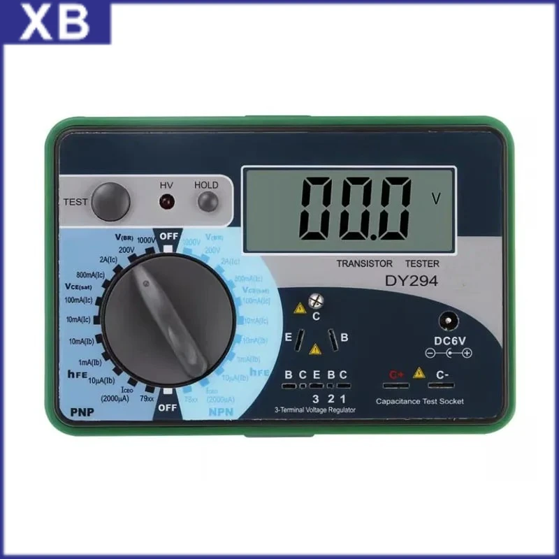 Digital Transistor Analyzer Tester Semiconductor Diode Triode Reverse AC DC Voltage Capacitance FET DY294