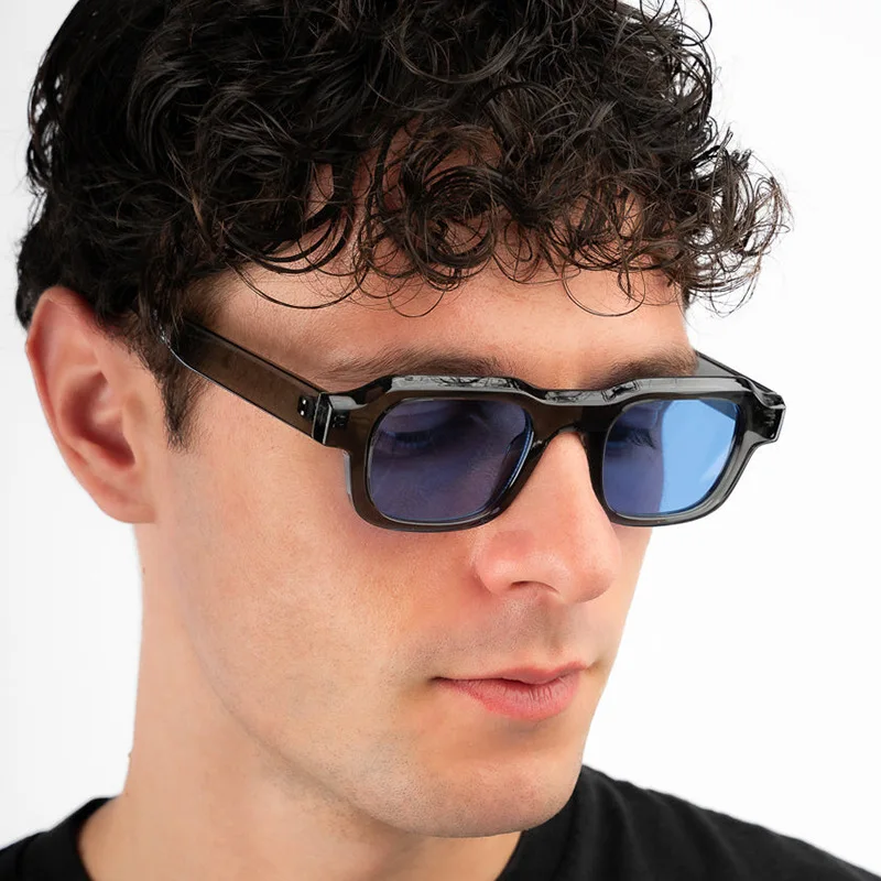 Nuevas gafas de sol cuadradas de moda para hombre para mujer, gafas de conducción Retro UV400, gafas de sol con montura clásica