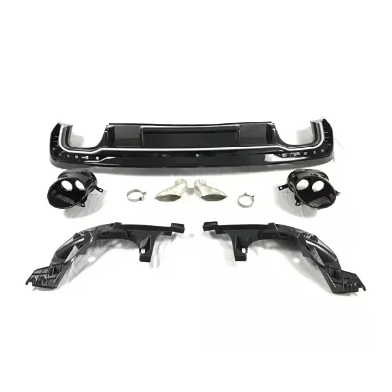 

New val Car Rear Bumper Lip With Tailpipes For A4 B10 2020-2022 Facelift RS4 Type Rear Diffuser