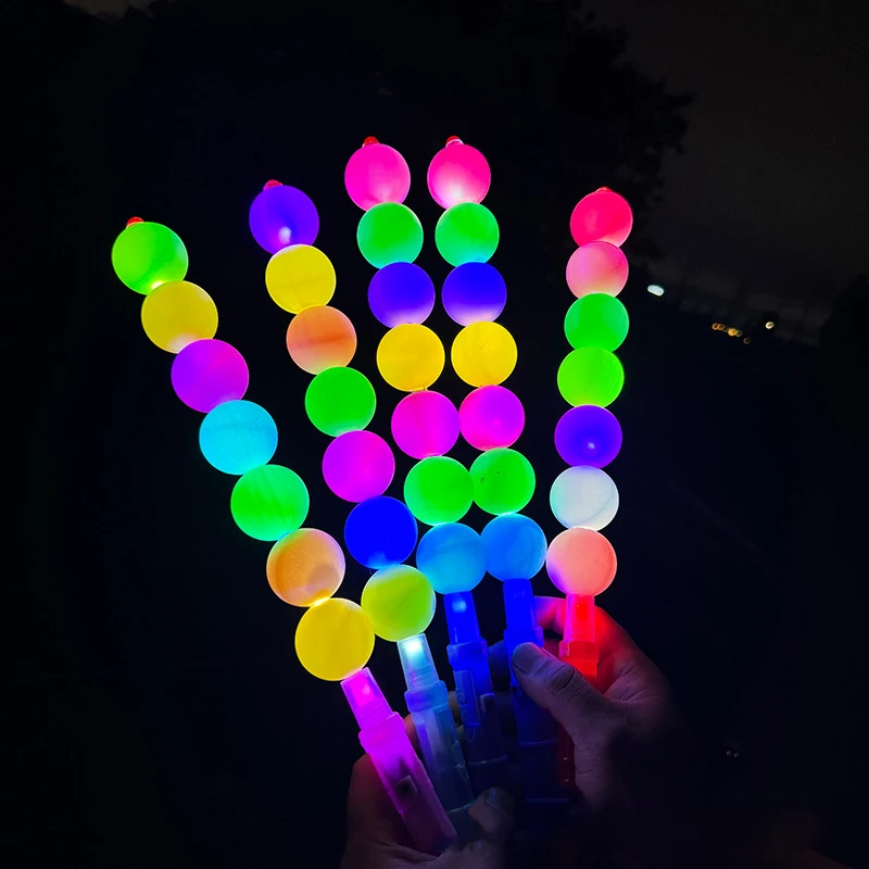 1Pcs LED Glowing Colorful Sugar Gourd Fluorescent Stick Glow Light Sticks Concert Cheer Stick Props Equipment Flashing Toy