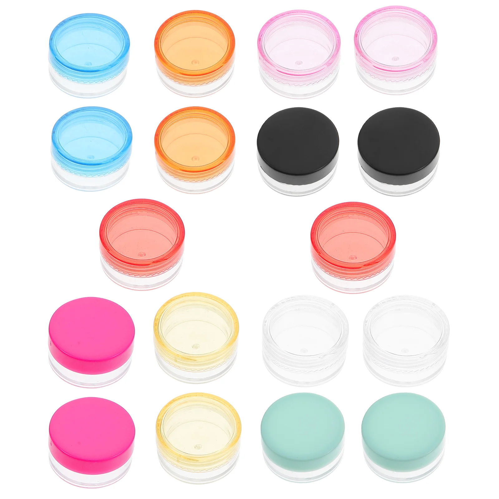 

100PCS Cream Boxes Round Containers Wide mouth Lotion Bottles Toiletries Storage Travel Accessories Reliable Lid Practical