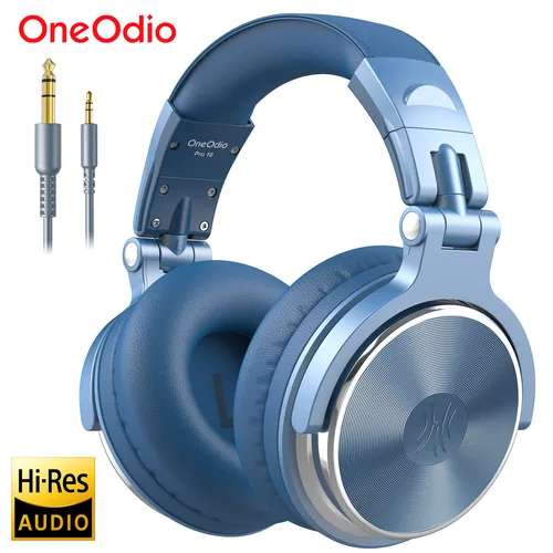Oneodio Pro 10 auriculares con cable para DJ, auriculares estéreo para juegos con micrófono para teléfono, Monitor de estudio, auriculares para grabación