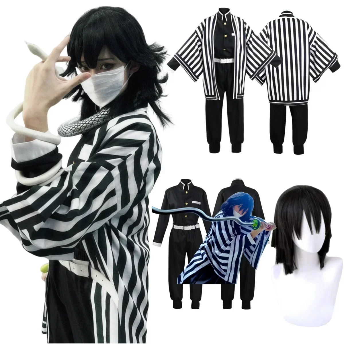 

Хэллоуин Аниме Demon Moordenaar Kimetsu No Yaiba Косплей Костюм Nezuko Kamado Кимоно Униформа Хэллоуин Юрман
