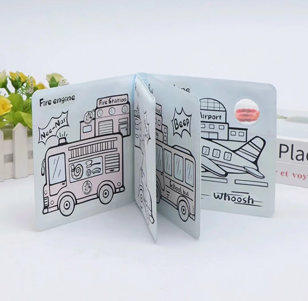 Sezoz Kids Bath Books Water Color Changing Reusable Bath Toys for Children Fun Educational bath Experience