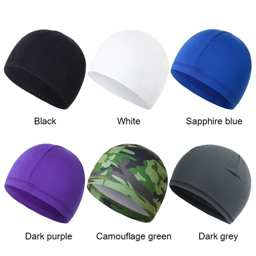 Imagen 1 del producto Gorro de calavera refrescante Unisex, casco de bicicleta Anti-UV transpirable para ciclismo de verano, gorro para correr, gorros de disipación de calor rápida