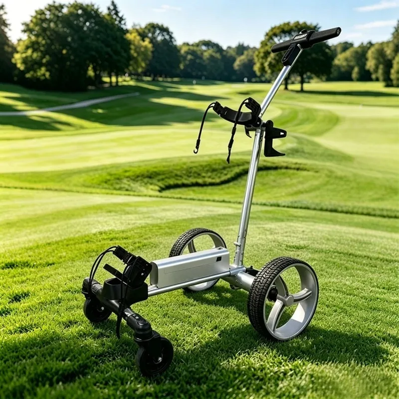 

Electric Smart Golf Bag Trolley Automatic Follow-Along Lightweight Convenient and Foldable Trolley