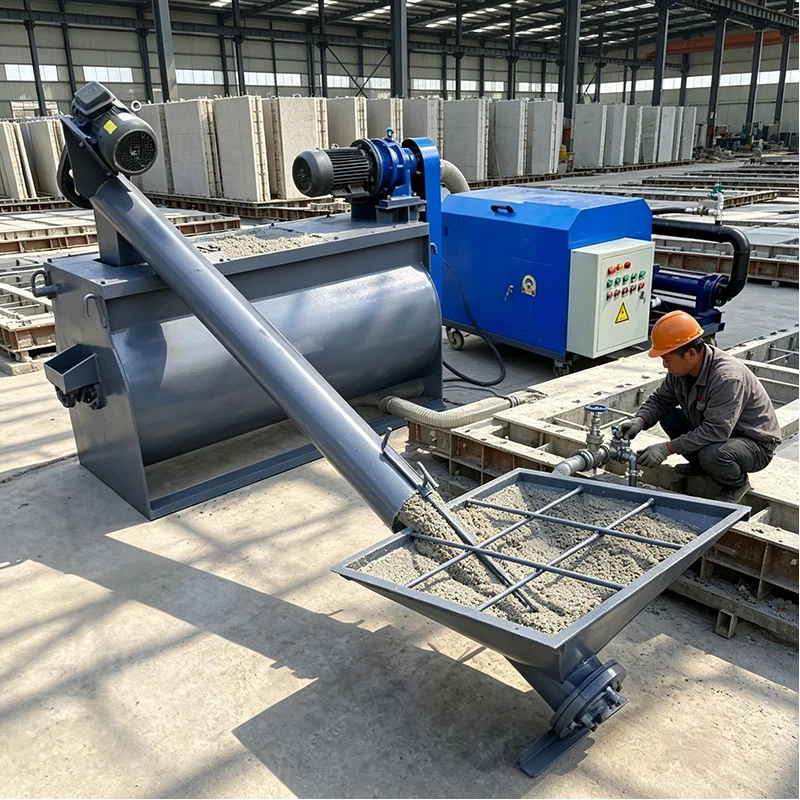 Single Cylinder Piston Cement Foaming Equipment High Pressure Foam Concrete Machine For Mid-Rise Building Insulation