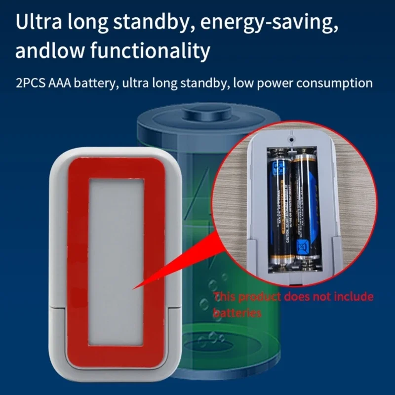 Adjustable Wireless Discreet Entry Detector Suitable For Door Window Home Security Alarm Real Time Open Alerts F19E