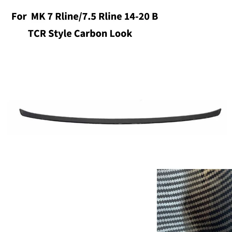 Kofferbak Spoiler Wing Lip voor Volkswagen Golf 7 7.5 MK7 7.5 GTI R R Lijn 2013-2021 Dak diffuser voorste splitter Body kits