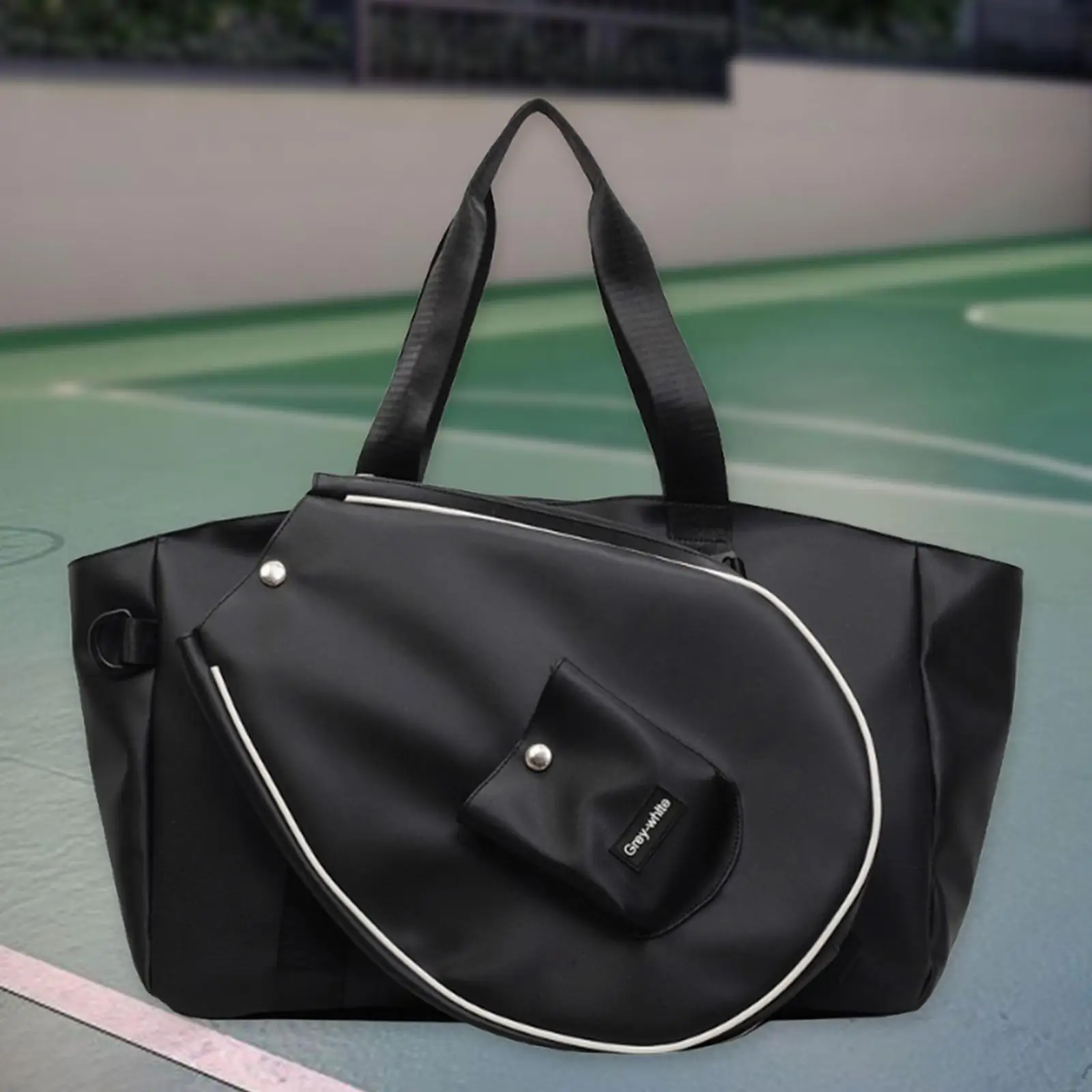 

Tennis Tote Bag Waterproof Travel Carrying Easy Clean Stylish Multipurpose Compact Wear Resistant for Men Women Swimming Bag