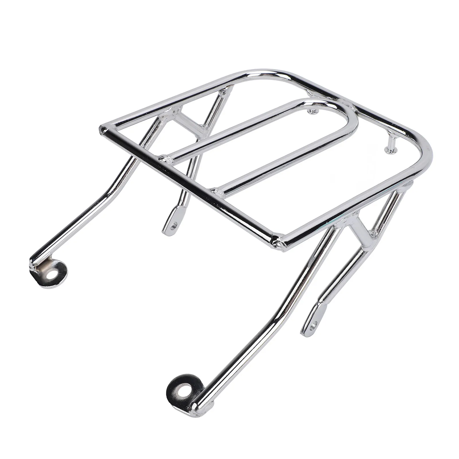 

Motorcycle Front Luggage Rack Stainless Steel Polishing Surface Rustproof Cargo Holder Shelf