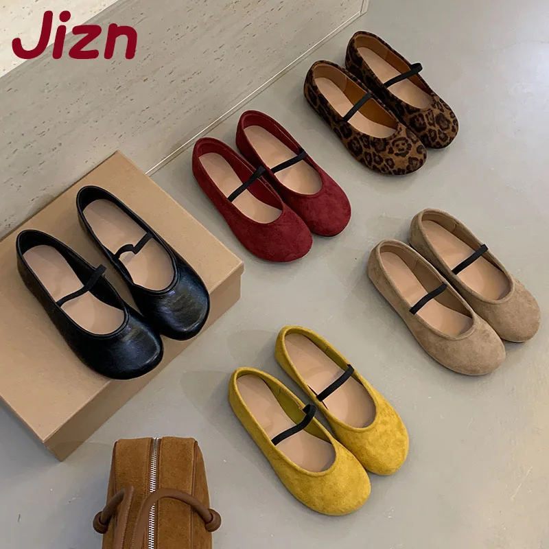 

Footwear Round Toe Ladies Flats Slip On Shoes 2025 New Female Shallow Fashion Elastic Band Women Ballet Flats Shoes